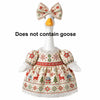 Festive Goose Costume for Outdoor Christmas Décor (Fits 23in Statues)