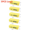 Five yellow butter sticks for fidget toys and stress relief