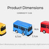 Pull-Back Mini Bus Toy with Openable Doors
