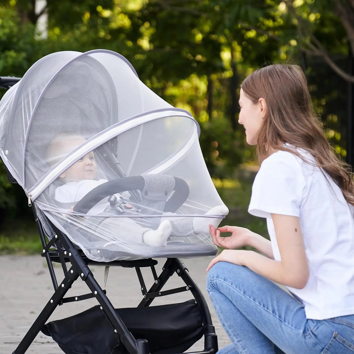 Universal Baby Mosquito Net for Car Seats, Bassinets & Cribs
