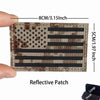 Reflective American Flag Tactical Patch with Glow-in-the-Dark Detail