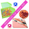 DIY 447 Color Full Square Drill diamond painting kit featuring a cartoon girl with flowers
