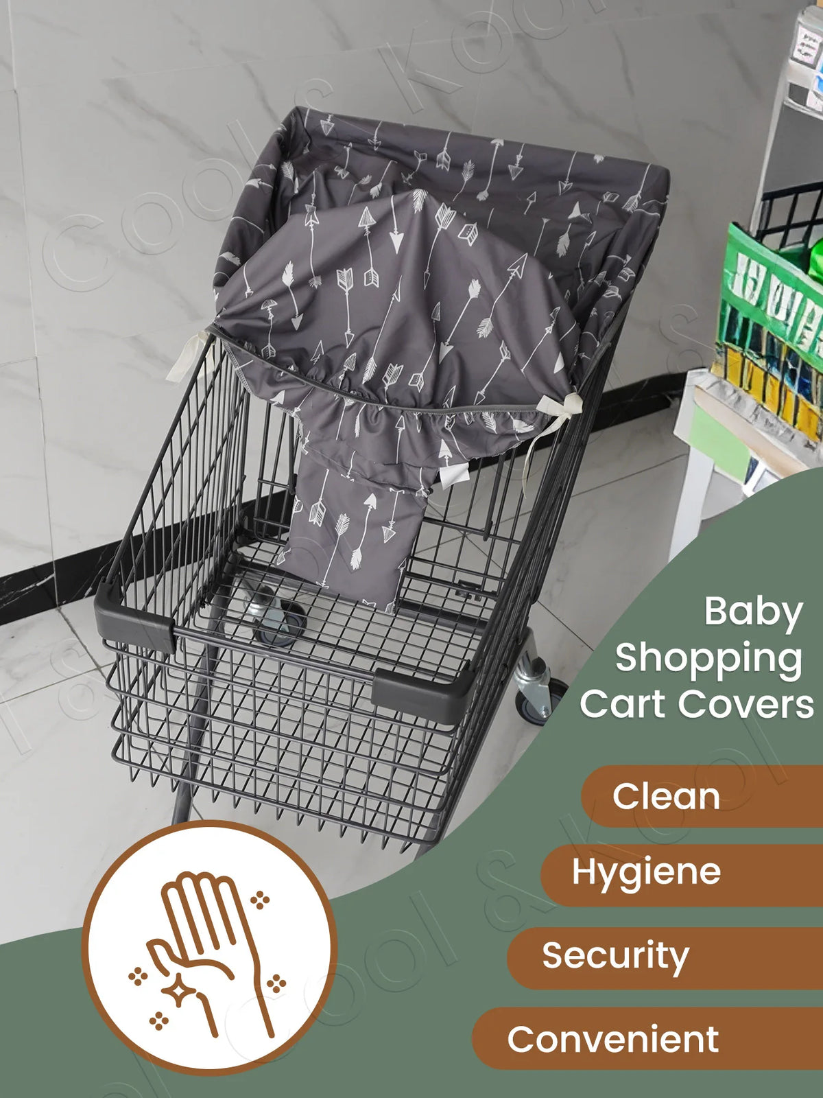Waterproof Shopping Cart Cover for Babies & Toddlers