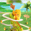 Interactive Climbing Duck Roller Coaster Toy with Lights and Music
