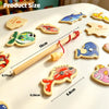 Wooden Magnetic Fishing Game for Kids