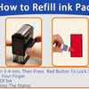 Customizable Self-Inking Rubber Stamp