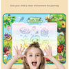 Magic Water Drawing Mat with Fluorescent Pens for Kids