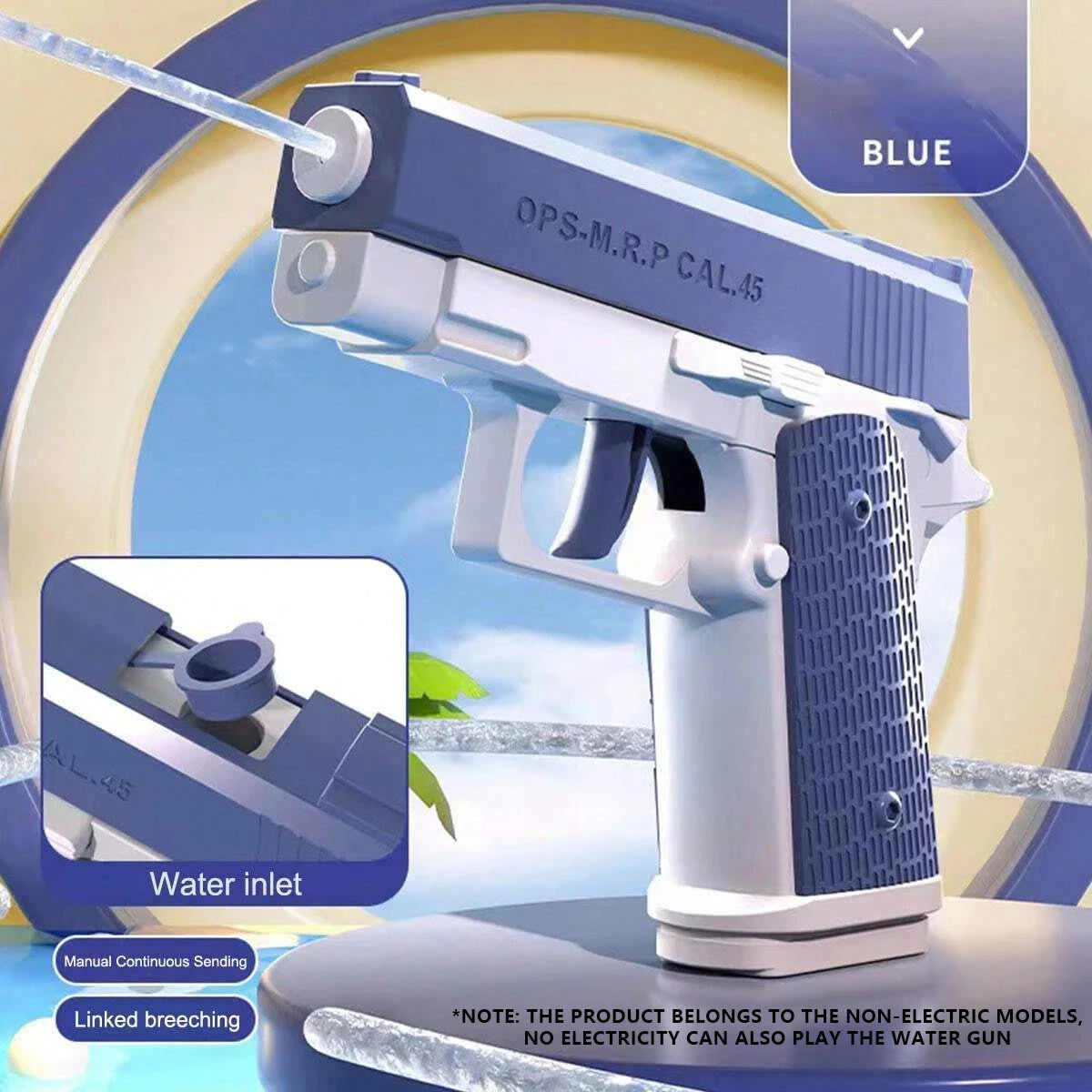 Rechargeable Electric Water Gun with 32-Foot Range
