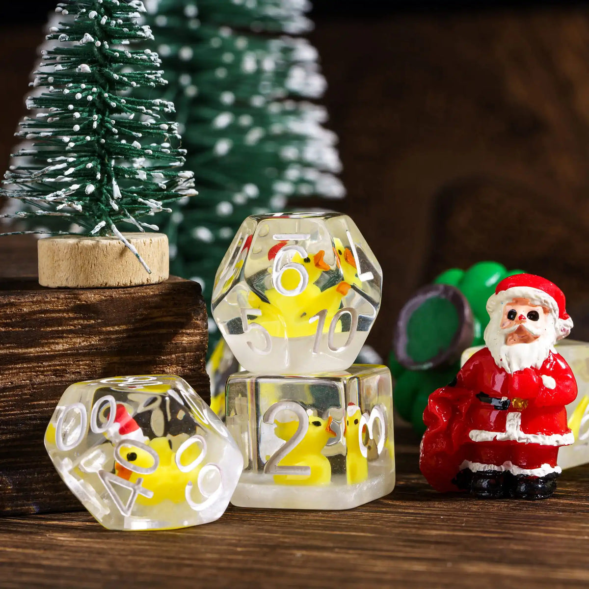 Cute Animal Resin Polyhedral Dice Set