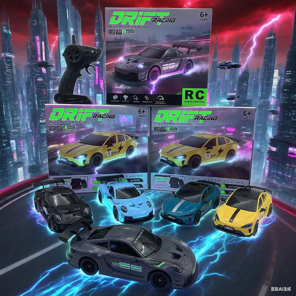 1:24 Scale RC Drift Car – High-Speed Remote Control Sports Car