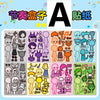 A set of stickers and puzzle pieces featuring unicorn themes for kids