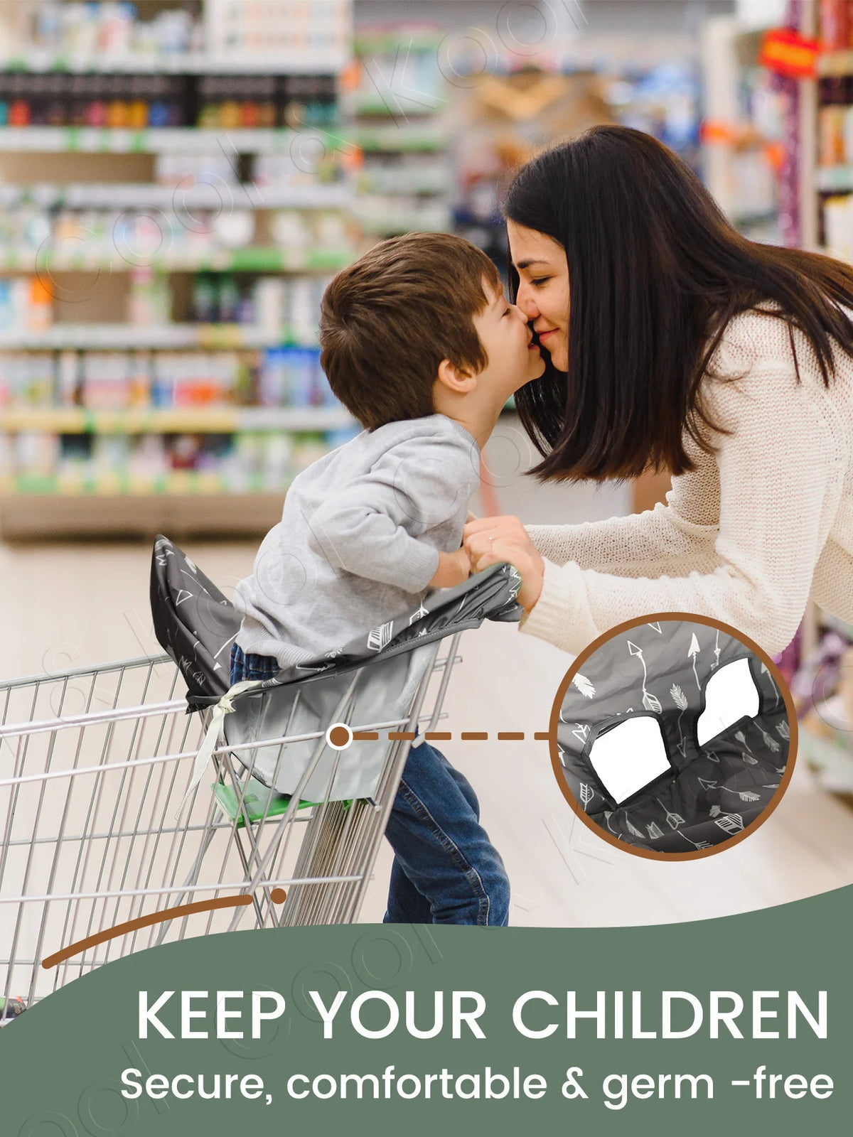 Waterproof Shopping Cart Cover for Babies & Toddlers