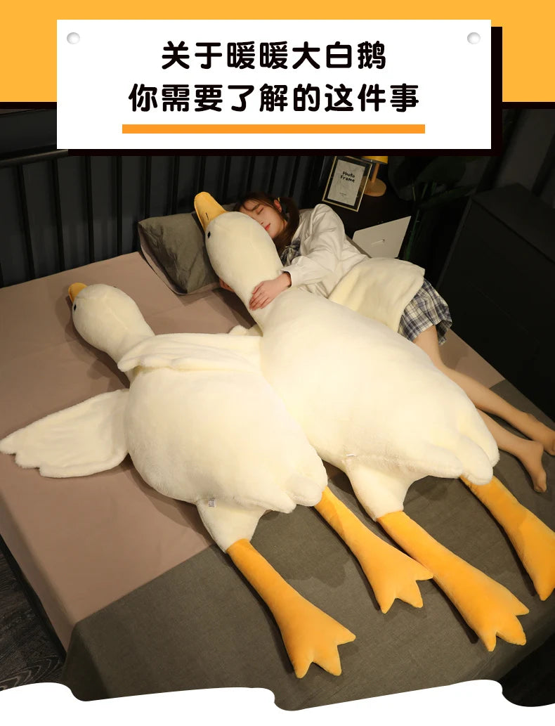Extra-Large Yellow Duck Plush Pillow