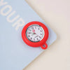 Colorful Silicone Nurse Pocket Watch with Brooch Pin