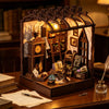 DIY Wooden Miniature House Kit with LED Lighting