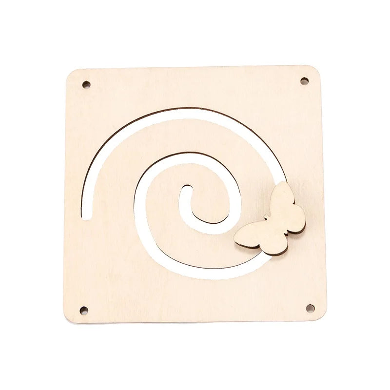 Montessori Wooden Busy Board Parts DIY Sensory Activity Set