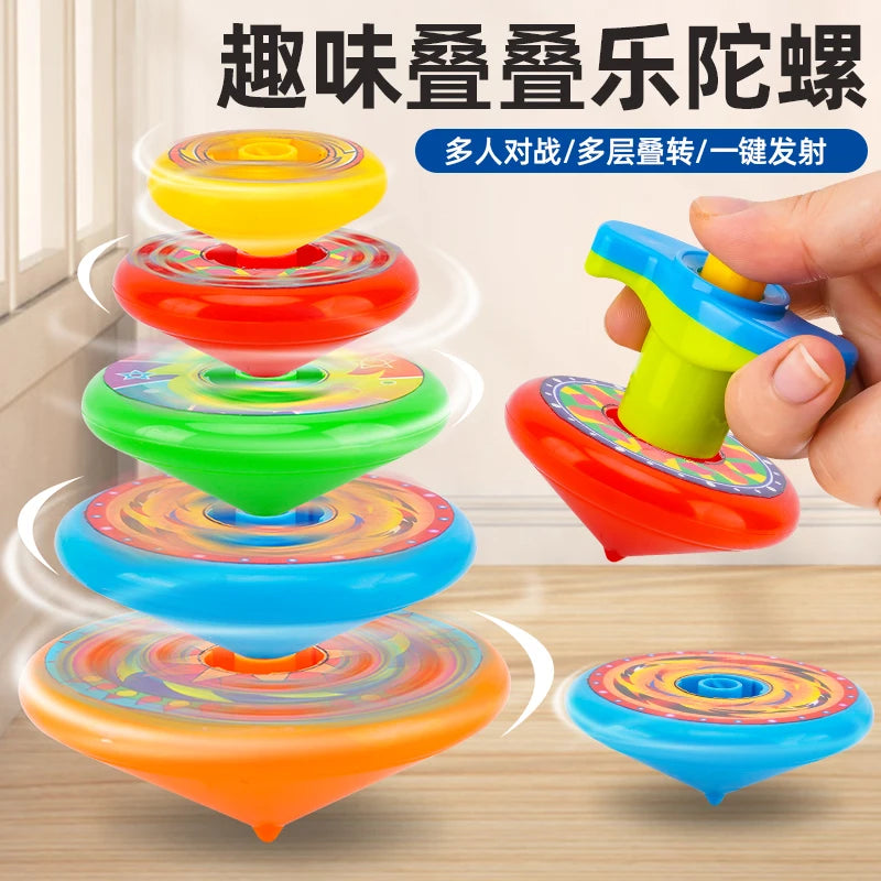 Five-Layer Stacking Spinning Top Toy