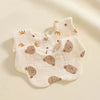 Unisex Newborn Baby Bibs Set with Burp Cloths