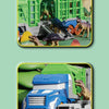 Dinosaur Transport Truck Playset with 12 Figures and 2 Mini Cars