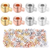 Metal Crimp End Beads for Jewelry Making - Stopper and Positioning Clasps