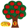 Felt Fruit Tree Puzzle – Color & Number Learning Toy for Kids