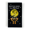 A black oracle card featuring a yellow moon, stars, and a golden bowl below.
