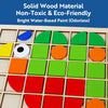 Wooden Mosaic Puzzle Set for Toddlers – Montessori Shape & Color Learning Toy