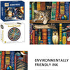 A beautifully boxed variety of styles featuring a 1000-piece jigsaw puzzle titled The Tally Cat.