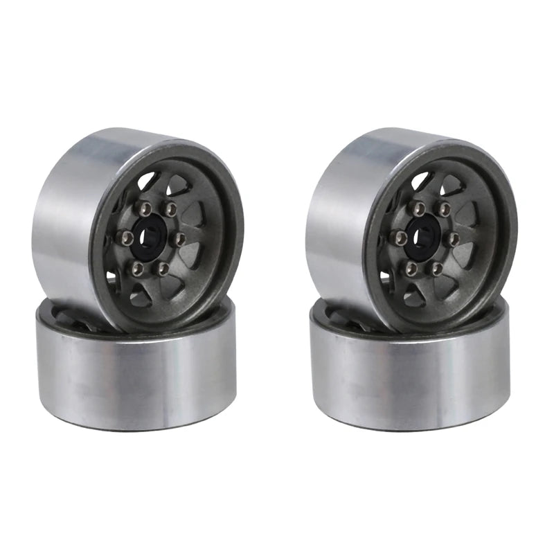 Stamped Steel 1.0" Beadlock Wheels for 1/24 RC Crawlers