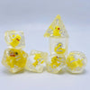 Acrylic Polyhedral Dice Set with Animal Duck Fillers
