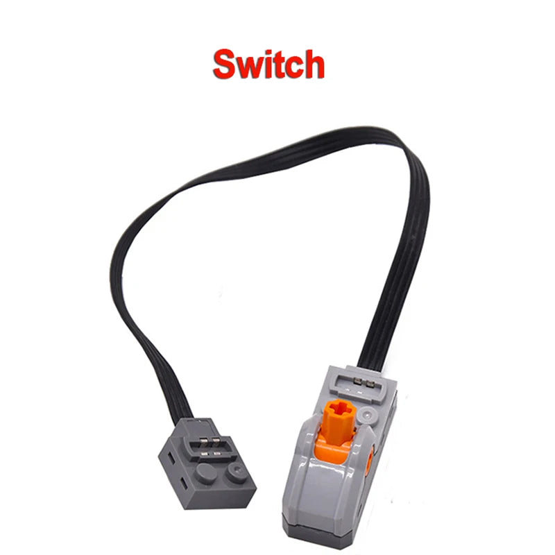 A black switch with a connector and housing is shown against a white background.