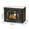 DIY Wooden Dollhouse Miniature Kit with LED Lights