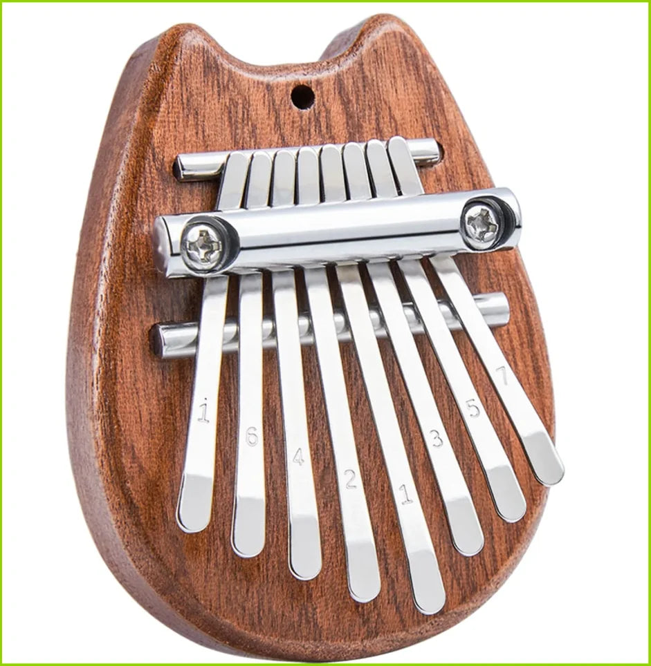 Mini 8-Key Kalimba Thumb Piano with Lanyard – Cute Totoro Design