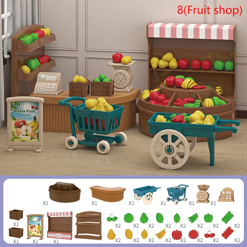 Miniature Dollhouse Furniture Set for 1:12 Scale Dolls