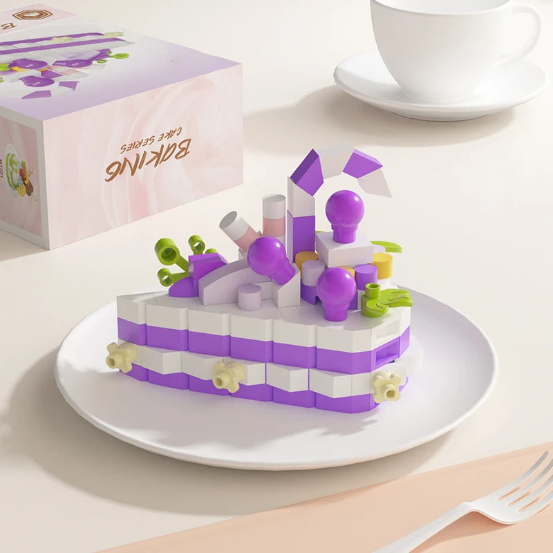 Cake-Shaped Building Block Set for Creative Home Décor