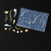 A clear silicone mold featuring various sea life designs including starfish, shells, and marine creatures.