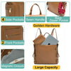 PU Leather Diaper Backpack with Changing Pad and Stroller Straps