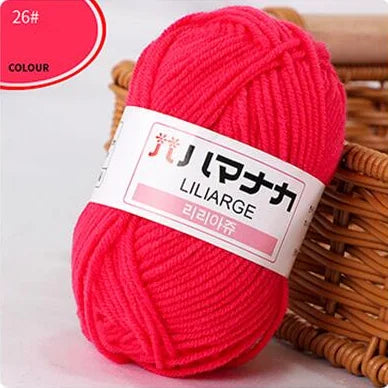 Milk Cotton Chenille Yarn for Soft Baby Knitting & Crochet
