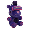 A purple plush toy resembling a bear character from Five Nights at Freddy's