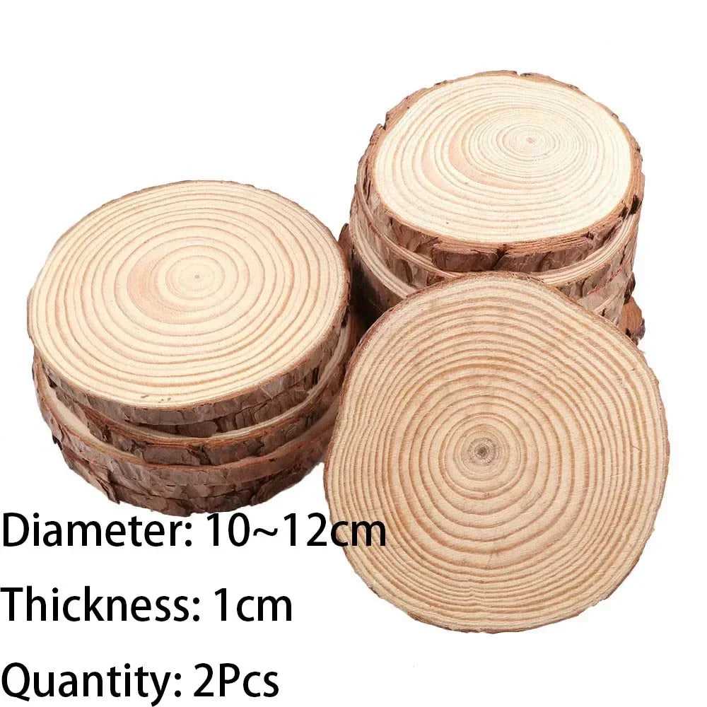 Natural Pine Wood Slices for DIY Crafts and Decor