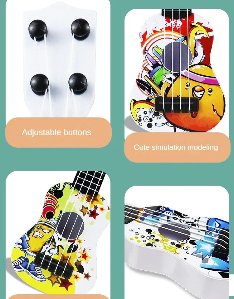 Mini Ukulele Toy for Toddler Musical Learning