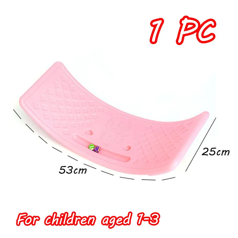 Pink balance stepping stones for children aged 1-3 used for sensory and motor skills development