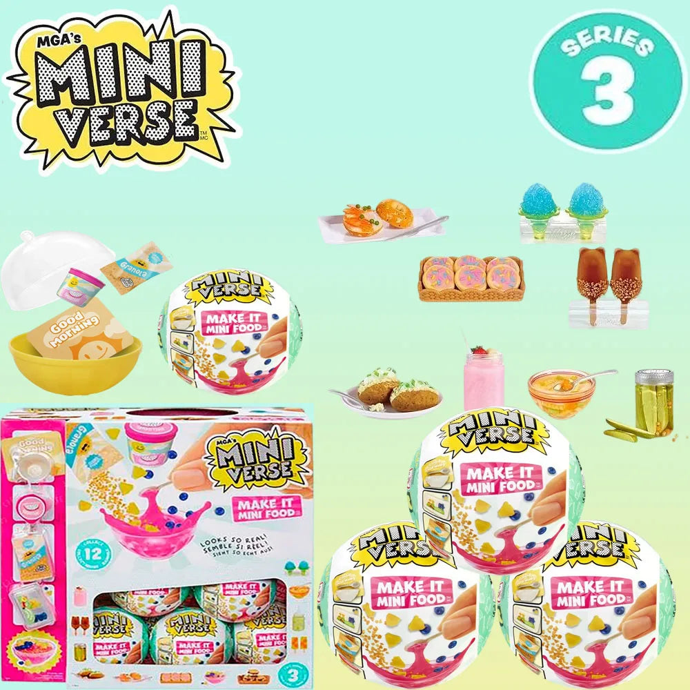 Miniverse Make It Mini Food Diner Series 3 Blind Box – Popsicle Dessert DIY Kit