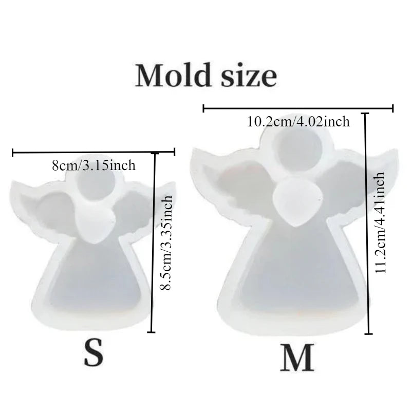 Reusable Silicone Mold for DIY Angel Ornaments