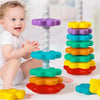 Montessori Rainbow Spinning Stacking Toy