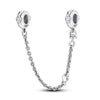 A silver chain necklace featuring multiple charm beads for DIY bracelet making