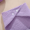 Soft Cotton Muslin Baby Bandana Bibs (4-Pack) for Feeding & Teething