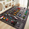 Cartoon City Traffic Play Mat for Kids – Soft & Anti-Slip Decorative Floor Rug