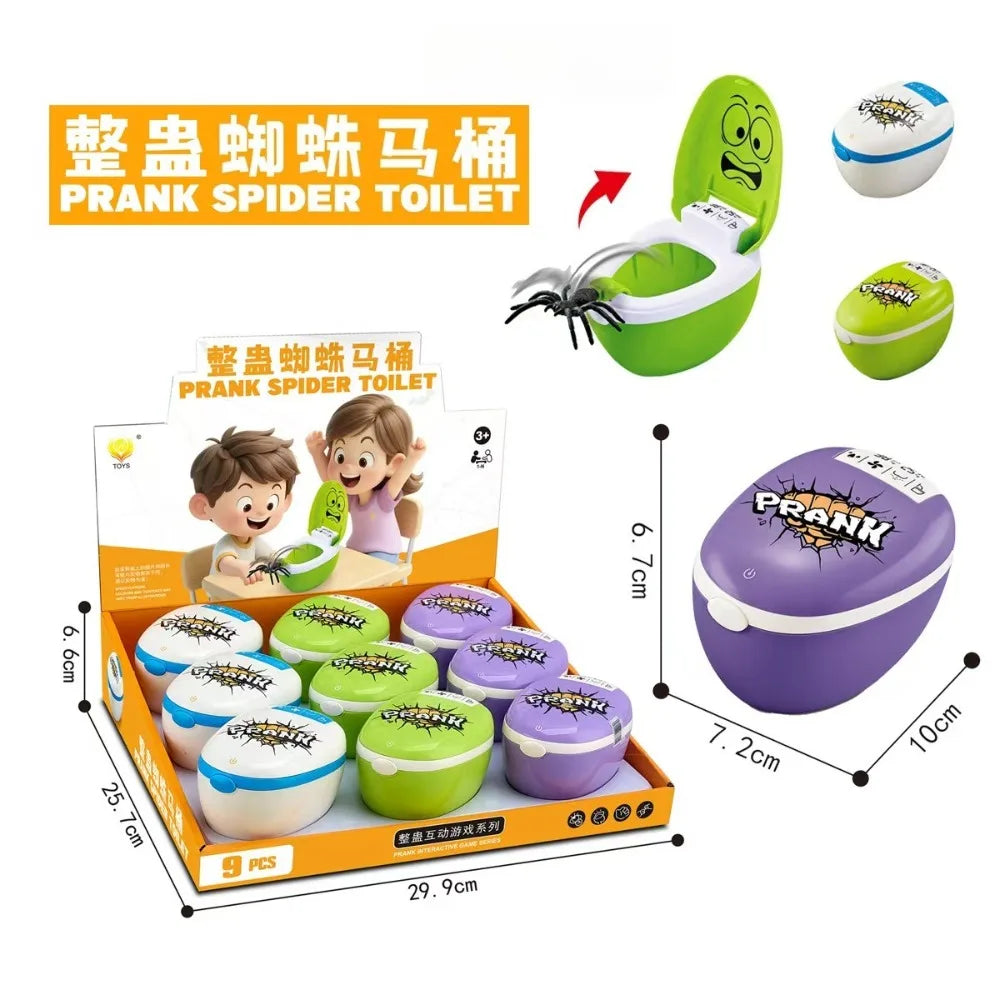 Toilet Spider Prank Box – Surprise Pop-Up Joke Toy