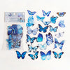 Whimsical Butterfly Sticker Set for Scrapbooking and Journaling
